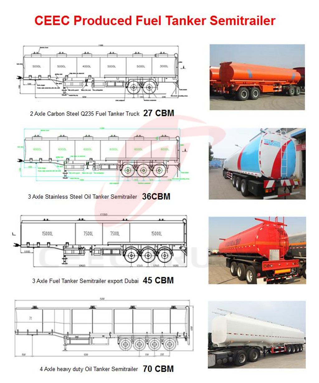 optional ceec produced fuel tanker semitrail