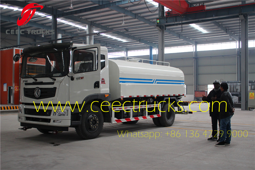 Angola Client visiting our factory for buying water tanker truck