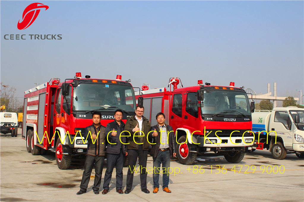 DUbai customer visiting us for testing fire fighting trucks