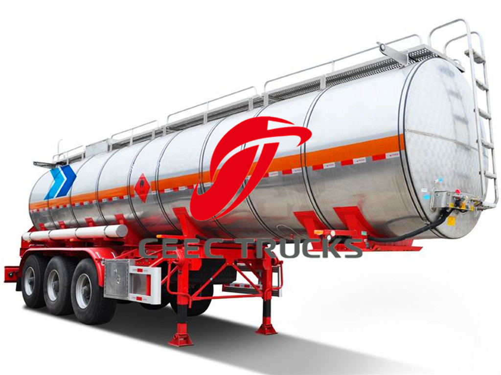 Stainless Steel 36CBM Fuel Tanker trailer for sale