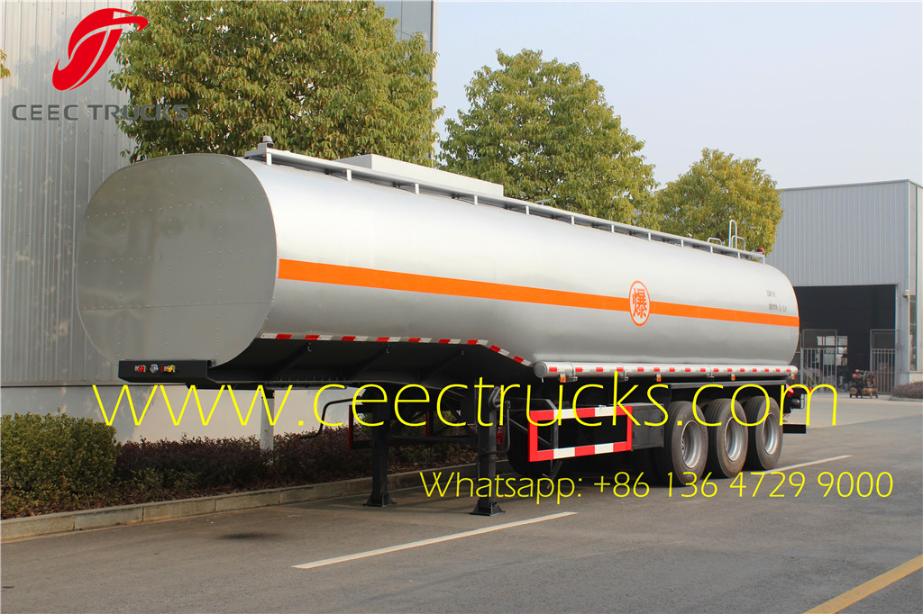 Stainless Steel 36CBM Fuel Tanker trailer sale