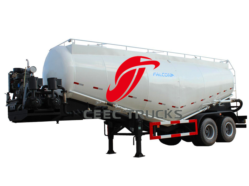 30CBM 2 axle bulk cement tanker trailer