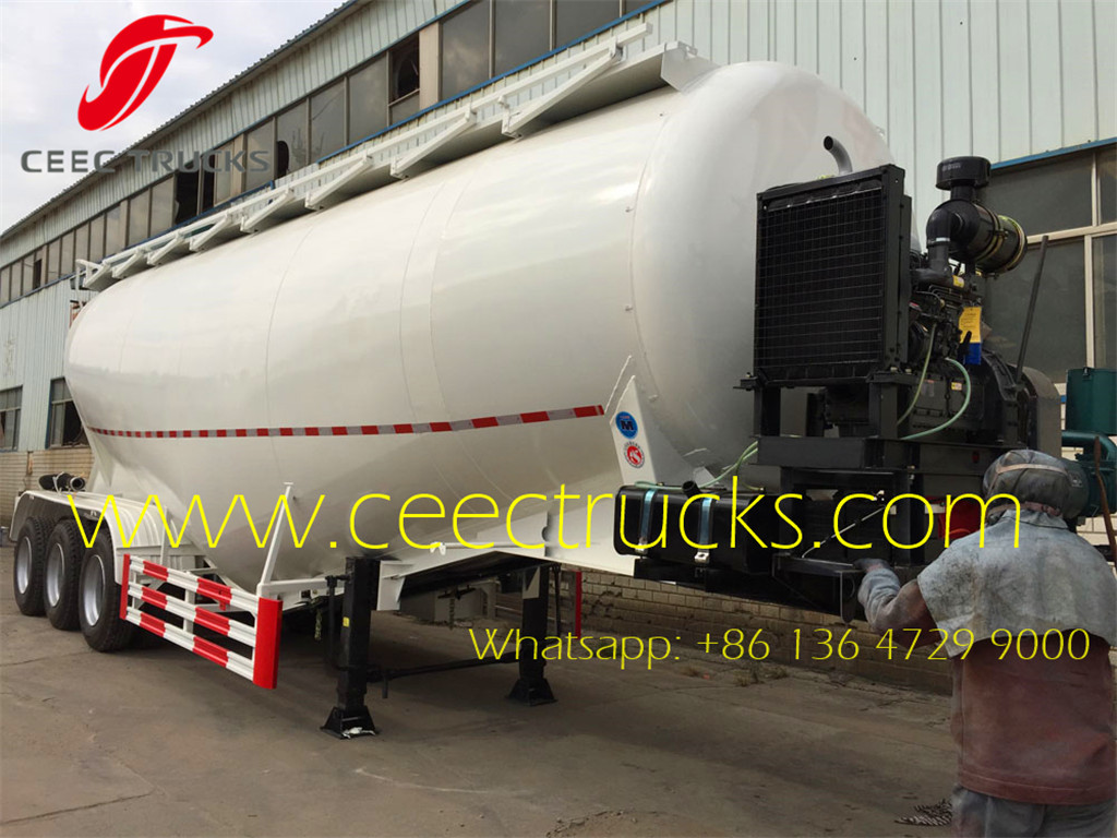 50 CBM heavy cement bulk tanker trailer
