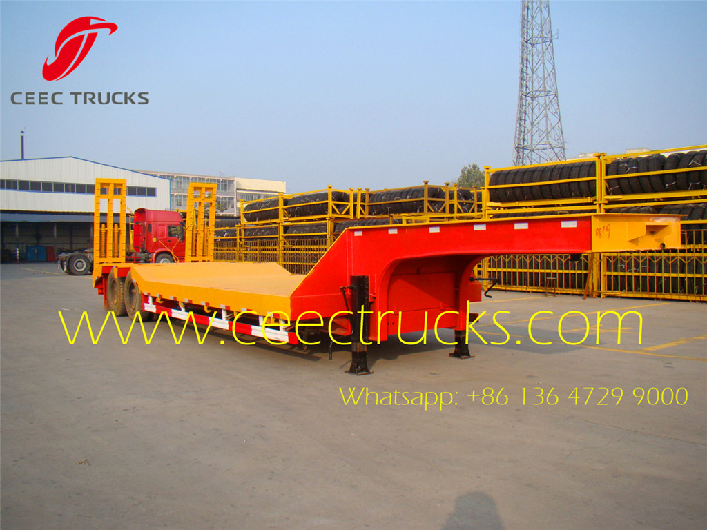 2-axle 30T lowbed semitrailers manufacturer supply