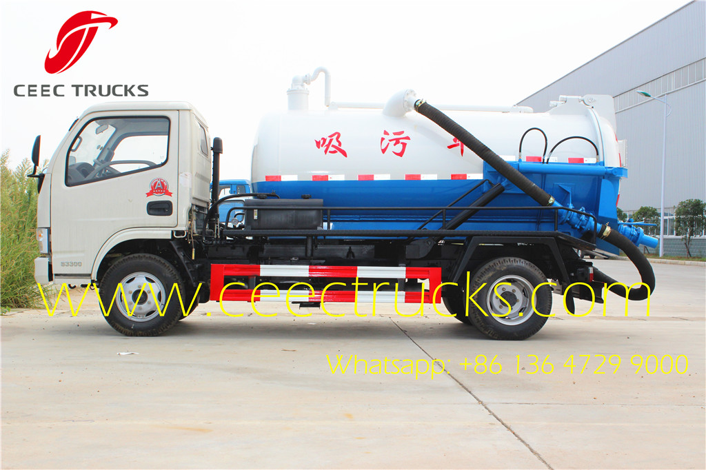 dongfeng mini 3CBM sewage tanker trucks low price