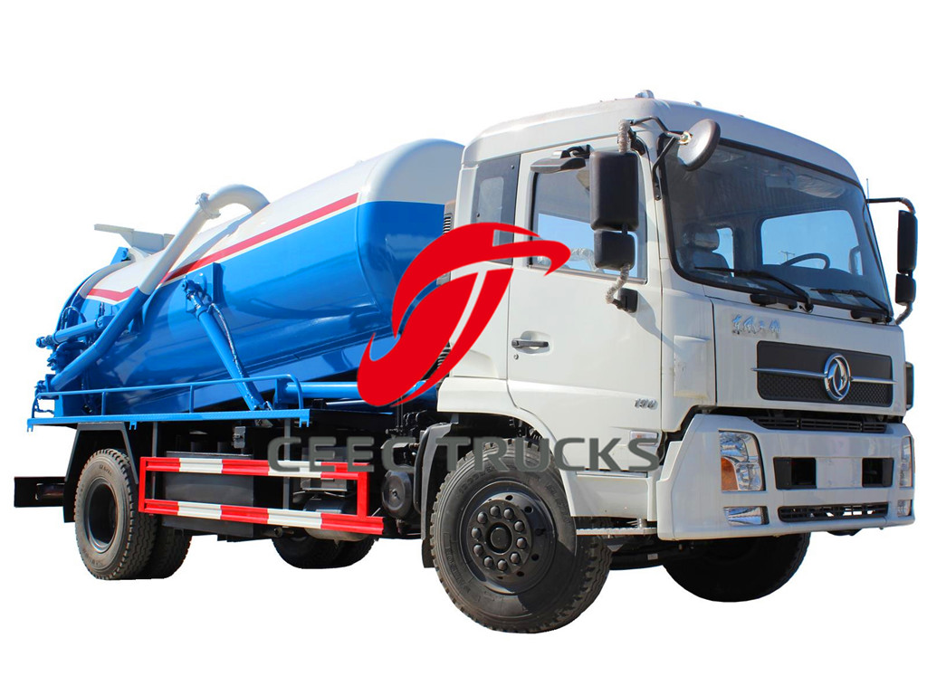 DFAC 9000 liters suction tanker truck