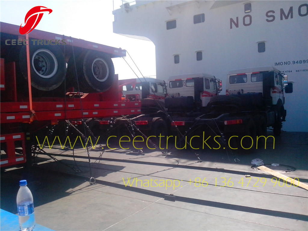 beiben 2638 tractor truck on board of bulk ship MARCOLORADO