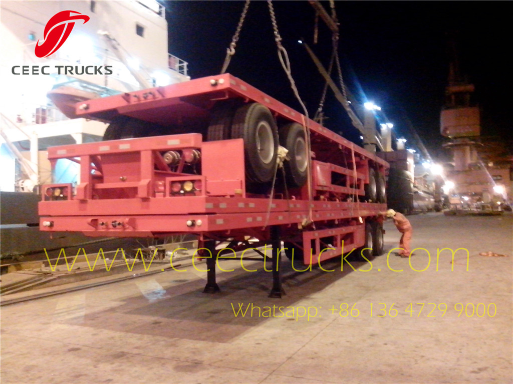 40feet flat bed semitrailer exported Costa Rica