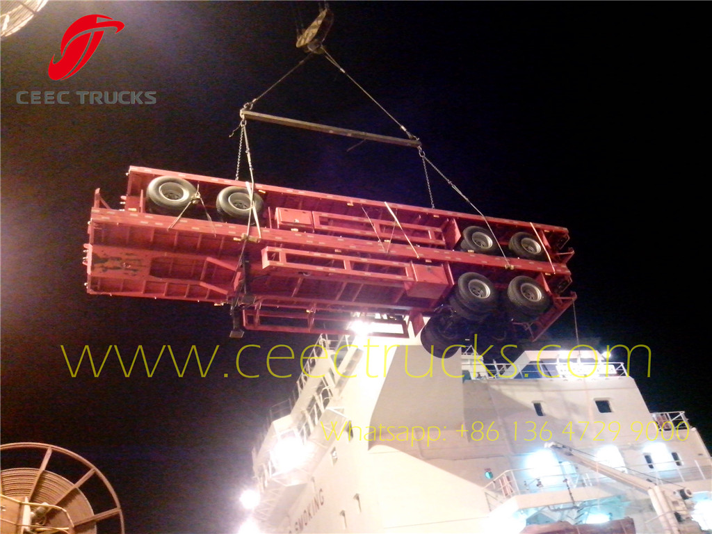 40feet flat bed semitrailer exported Costa Rica