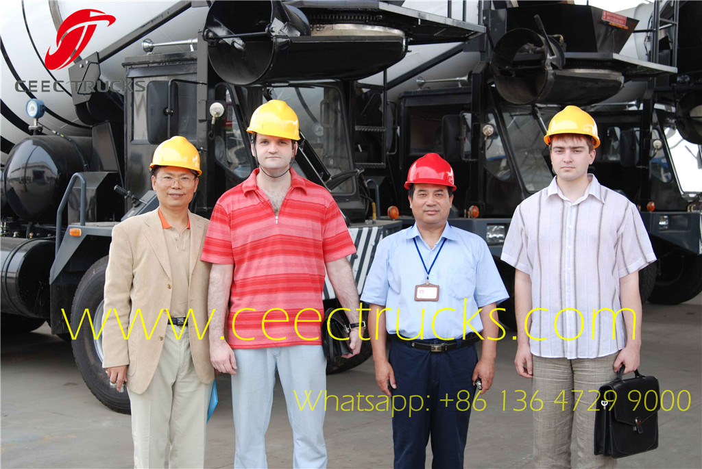 Papua New Guinea customer purchase mixer truck from China CEEC TRUCKS