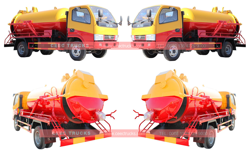 Dongfeng 4cbm vacuum truck overview
