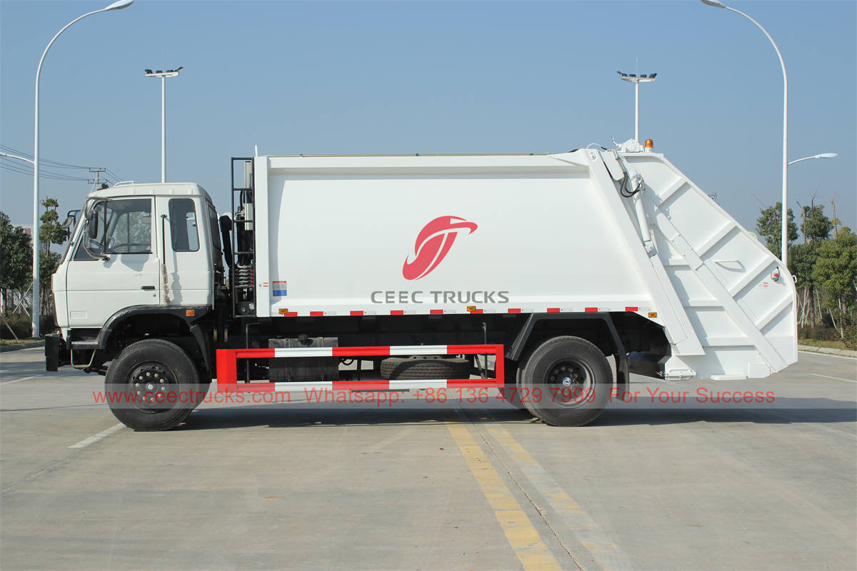 Camion compacteur de déchets Dongfeng 14 CBM personnalisé