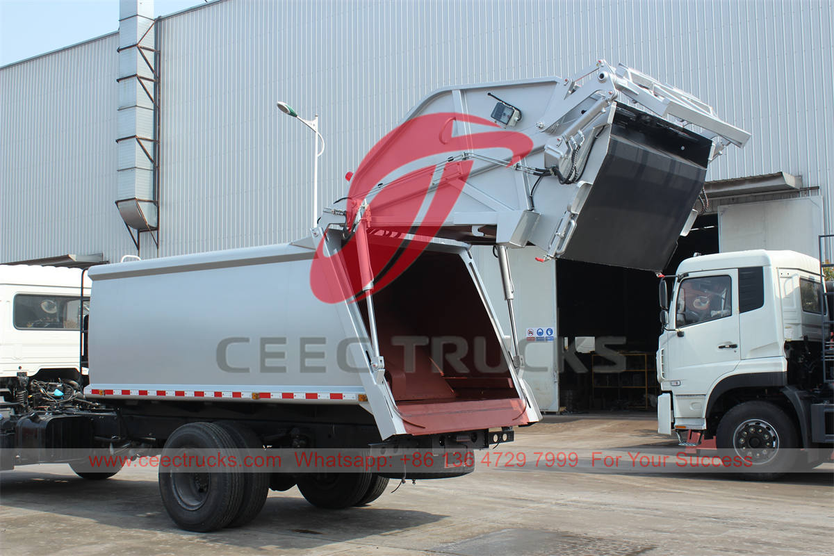 Corps supérieur de compacteur de déchets pour châssis de camion ISUZU/FUSO