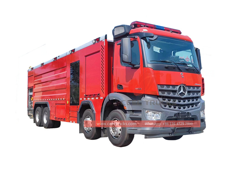Camion de lutte contre l'incendie BENZ 580HP avec réservoir d'eau de 16 000 L