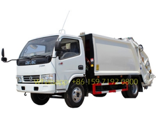 fabricant le plus bas prix fournir 5 cbm camions à ordures compressés dongfeng