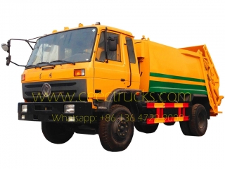 algérie 10 cbm dongfeng camion compacteur à ordures