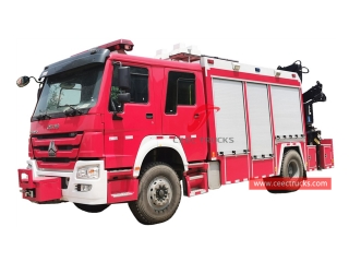 camion de pompier de sauvetage d'urgence de howo-CEEC TRUCKS