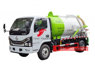  Dongfeng  4 × 2 camion d'aspiration sous vide