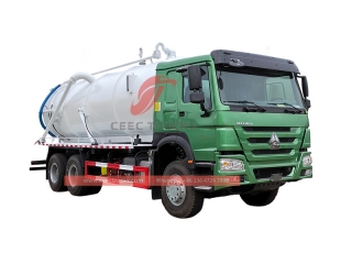 Camions d'aspiration des eaux usées sous vide SINOTRUK 20m3 avec vente directe d'usine
