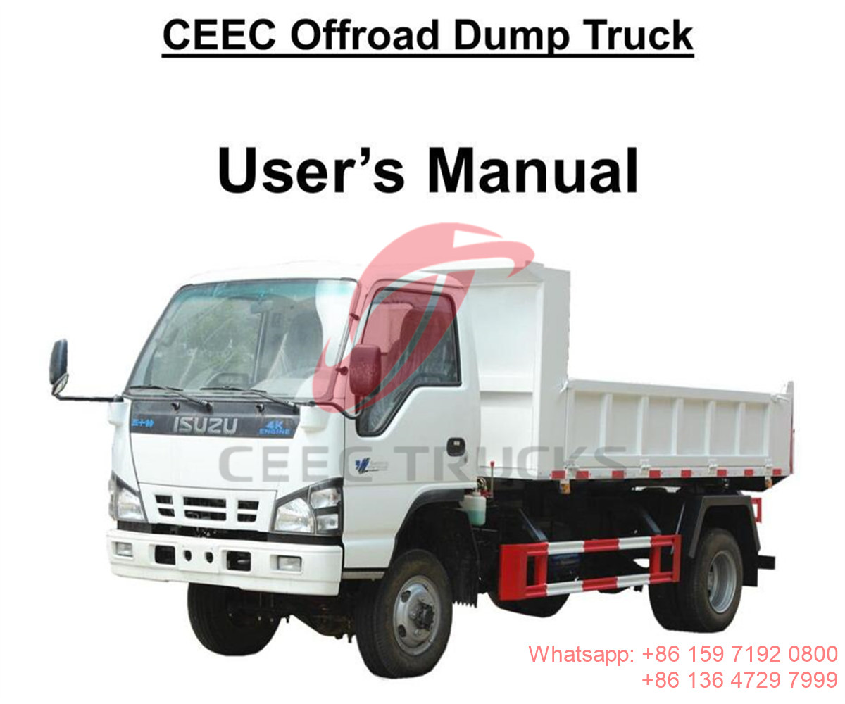 philippines - Manuel du camion benne isuzu 4x4 offroad 3 tonnes
