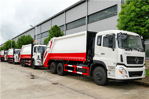 10 unités lourdes dongfeng 20cbm camion compacteur d'ordures pour projet environnemental du gouvernement