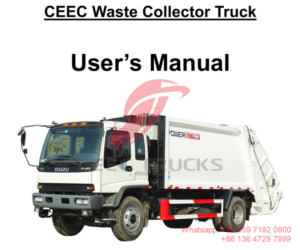 Philippines - Manuel du camion compacteur à ordures Isuzu 12cbm