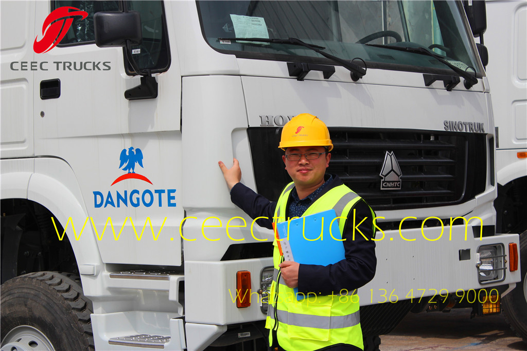 SINOTRUK HOWO mobile workshop trucks export Nigeria DANGOTE