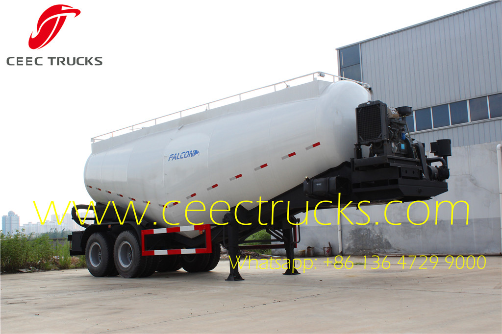 30CBM 2 axle bulk cement tanker trailer for sale