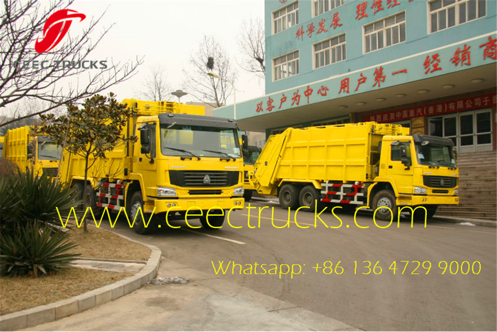 SINOTRUK 22 CBM refuse compactor trucks manufacturer