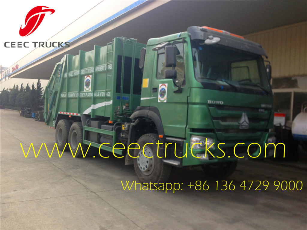 SINOTRUK 22 CBM refuse compactor trucks export model