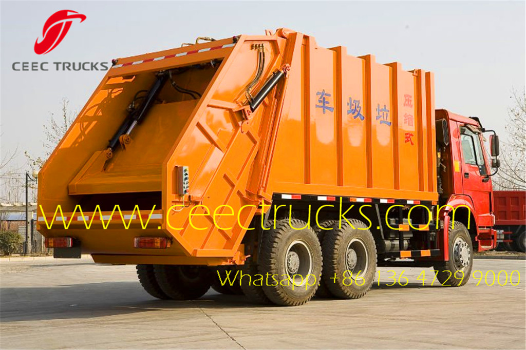 SINOTRUK 18 CBM trash truck compactors supplier