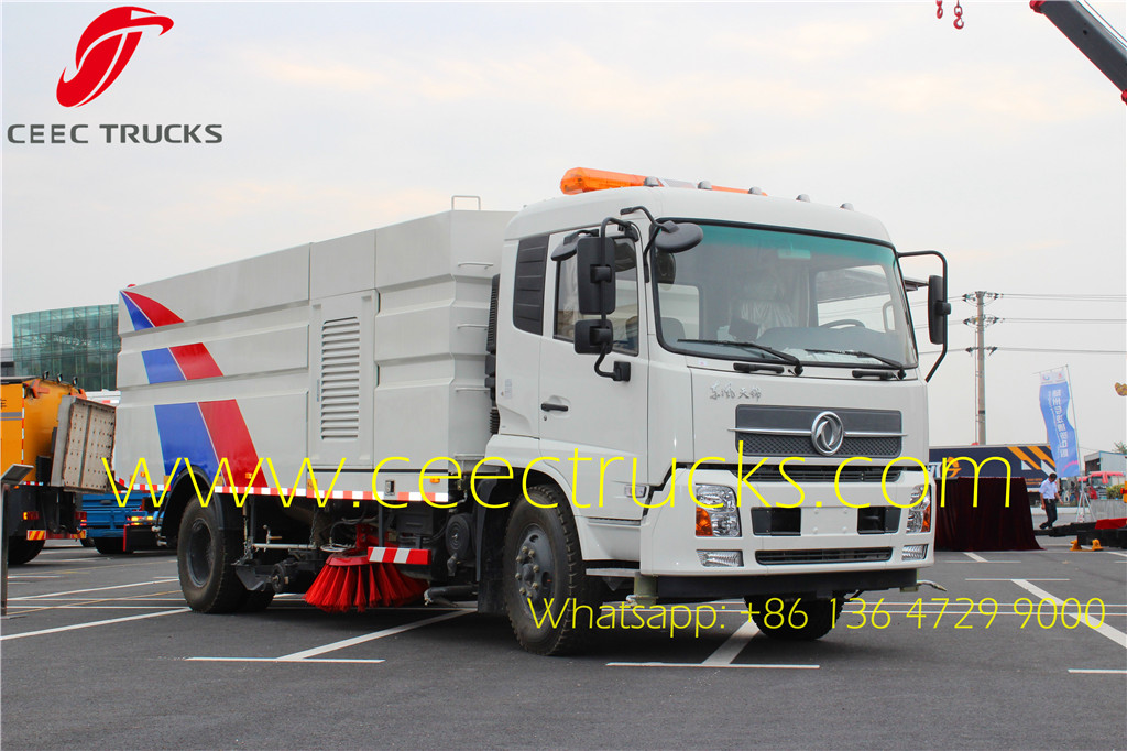 Dongfeng 10000 liters road sweeper trucks supplier