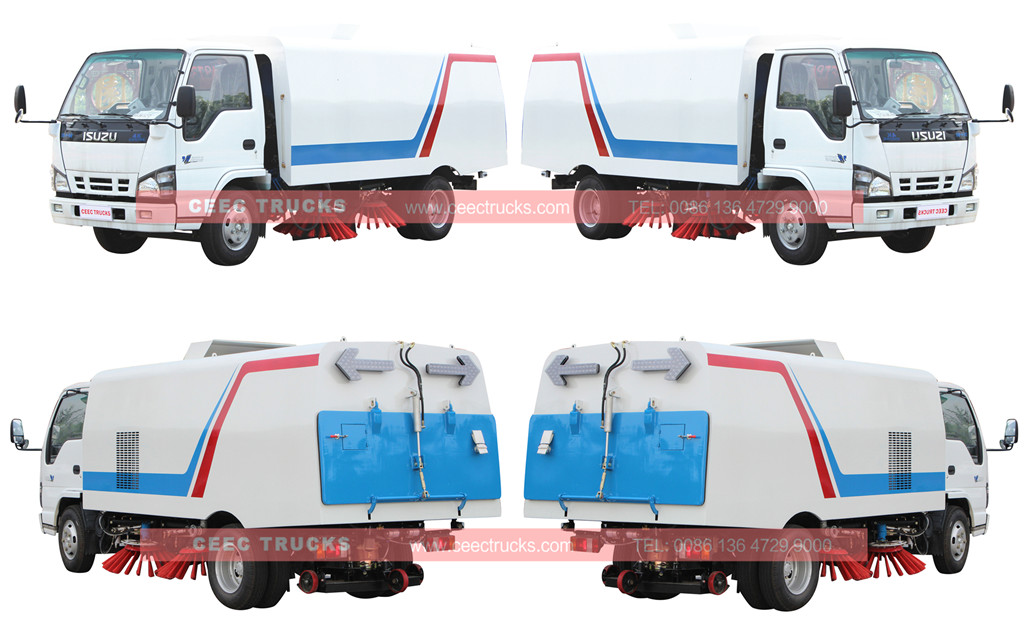 wholeview for ISUZU road sweeper truck