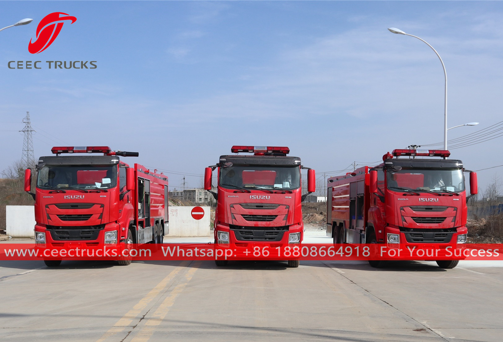 ISUZU GIGA Firefighting trucks for export