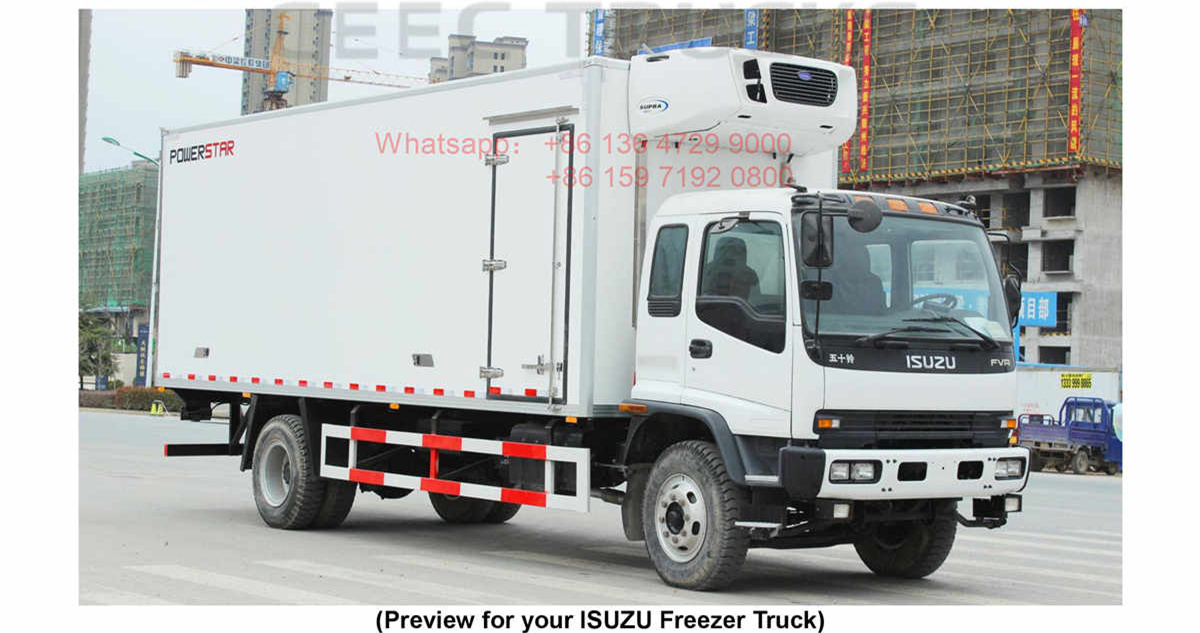 French Polynesia--ISUZU FVR 12Tons Reefer Truck Manual