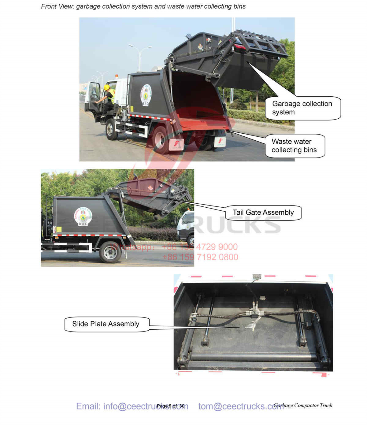 Gambia--DONGFENG 5CBM refuse compactor truck