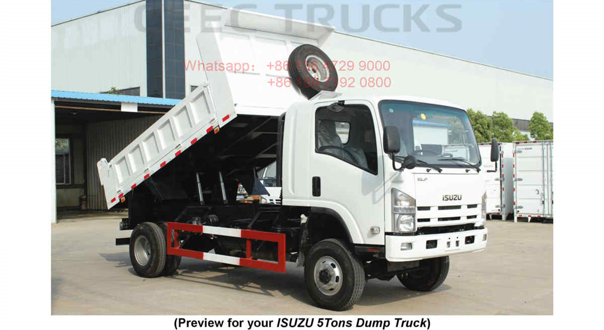 Philippines--ISUZU 4x4 offroad 6 Tons dump truck