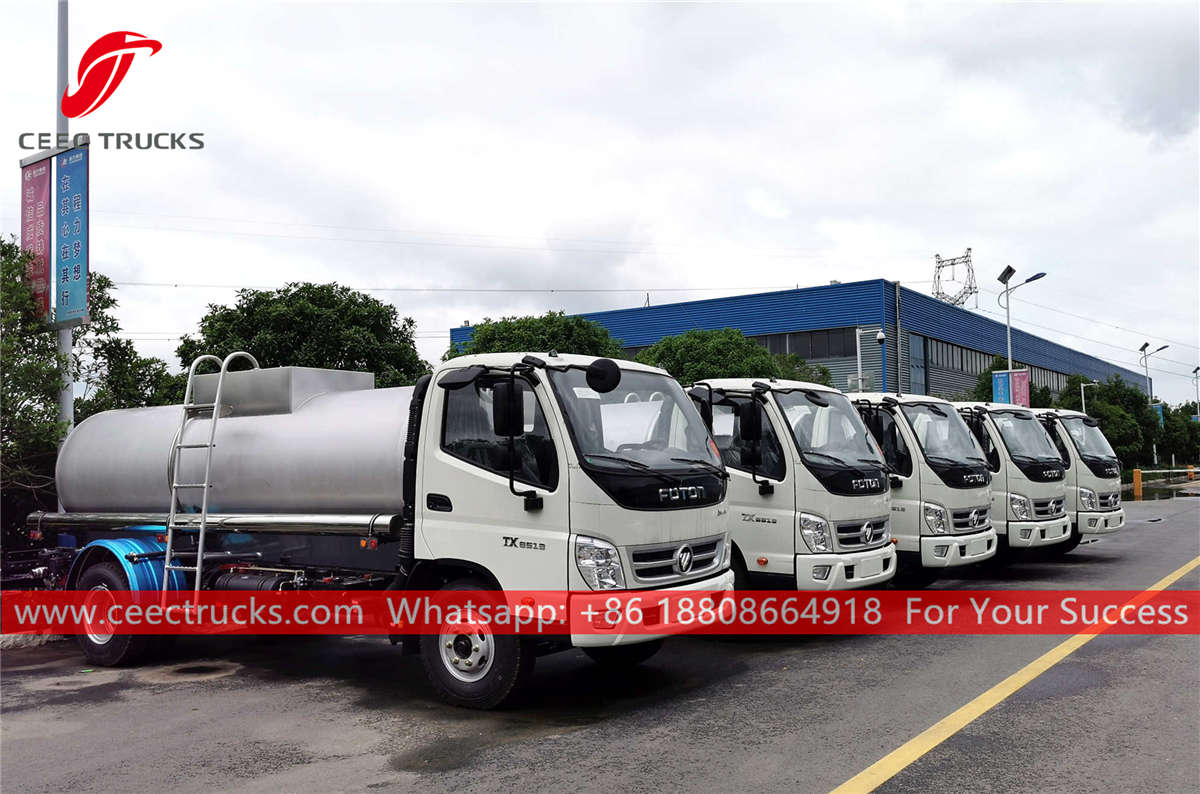 Stainless steel drinking water trucks for sale
