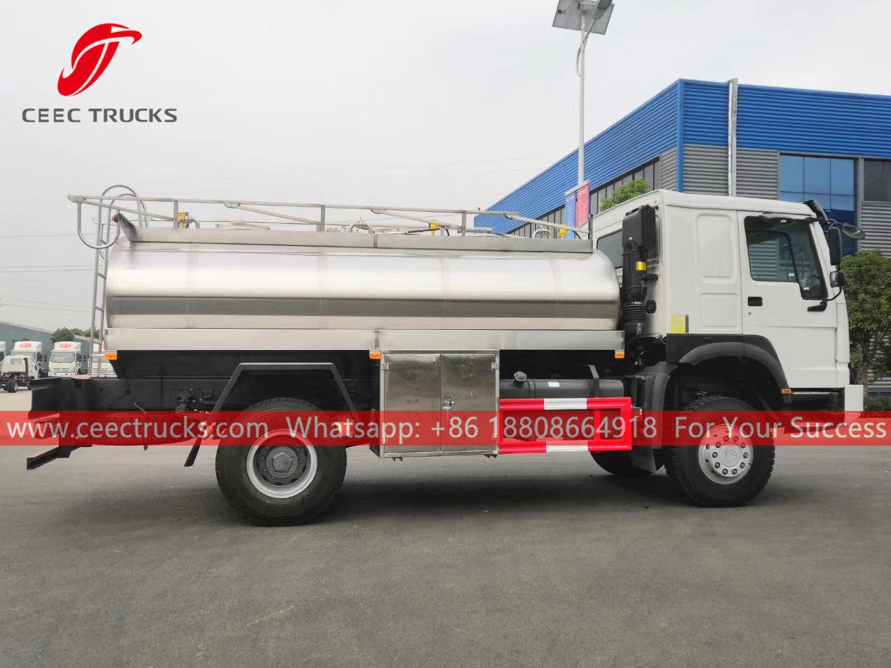 HOWO Euro 3 milk tank truck