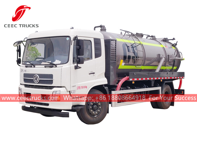 Dongfeng 12,000 liters sewage treatment truck