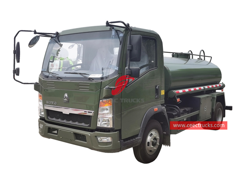 HOWO 3000 liters water tanker truck