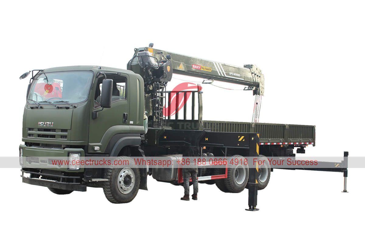 ISUZU 6×4 crane truck