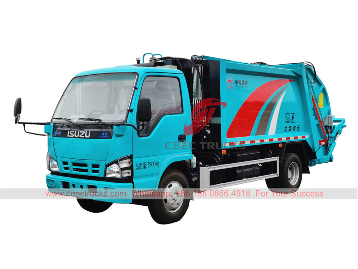 ISUZU 6 wheeler garbage compactor truck