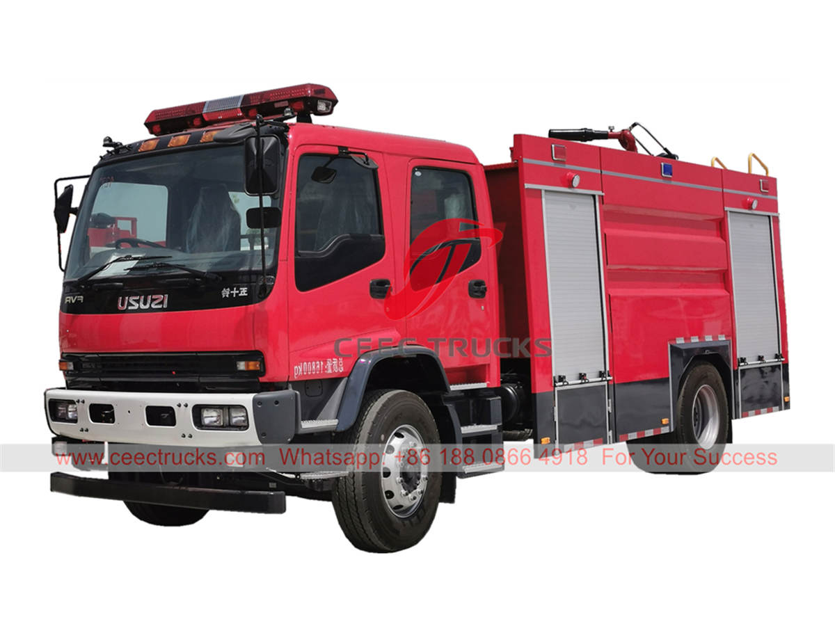 ISUZU water-foam fire fighting truck