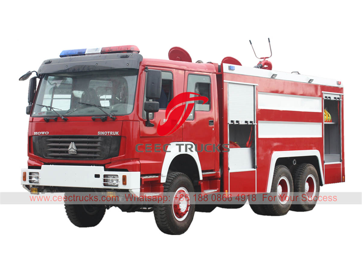 HOWO 6×6 off-road fire engine