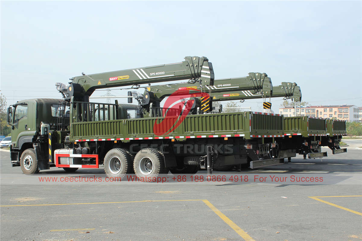 ISUZU 16 ton plafinger crane truck