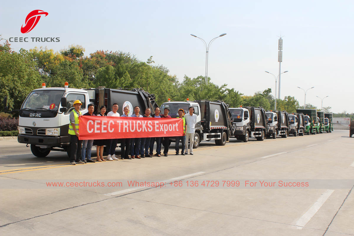 Rear load garbage truck manufacturer in China