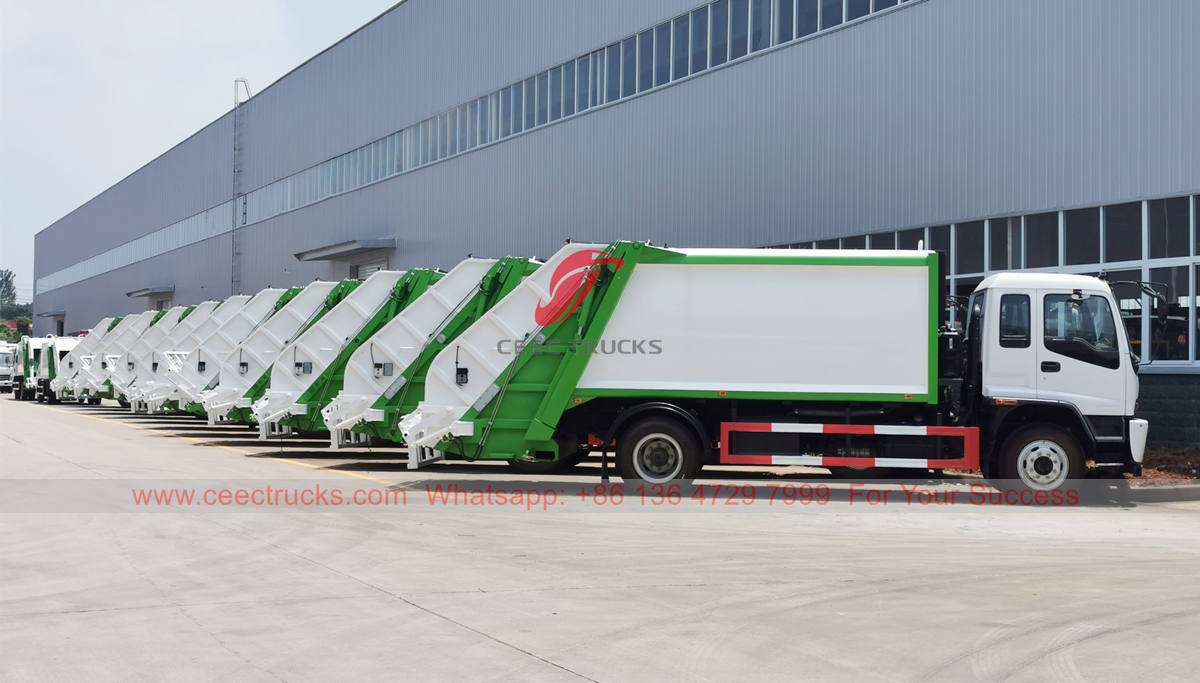 Factory price garbage compression truck for sale