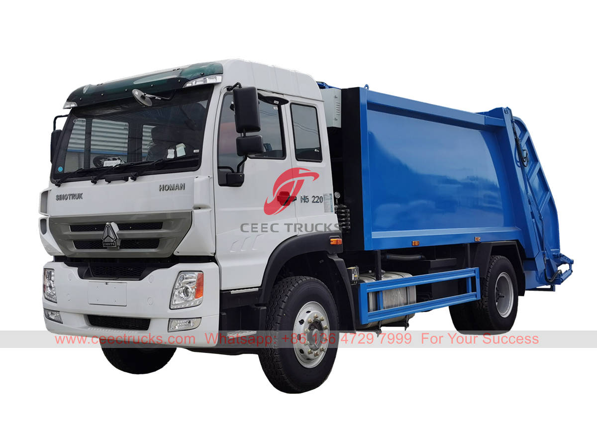 SINOTRUK 6 wheeler waste compression truck