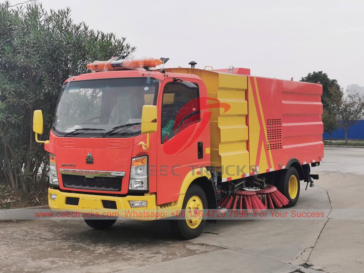 HOWO RHD sweeper truck for sale